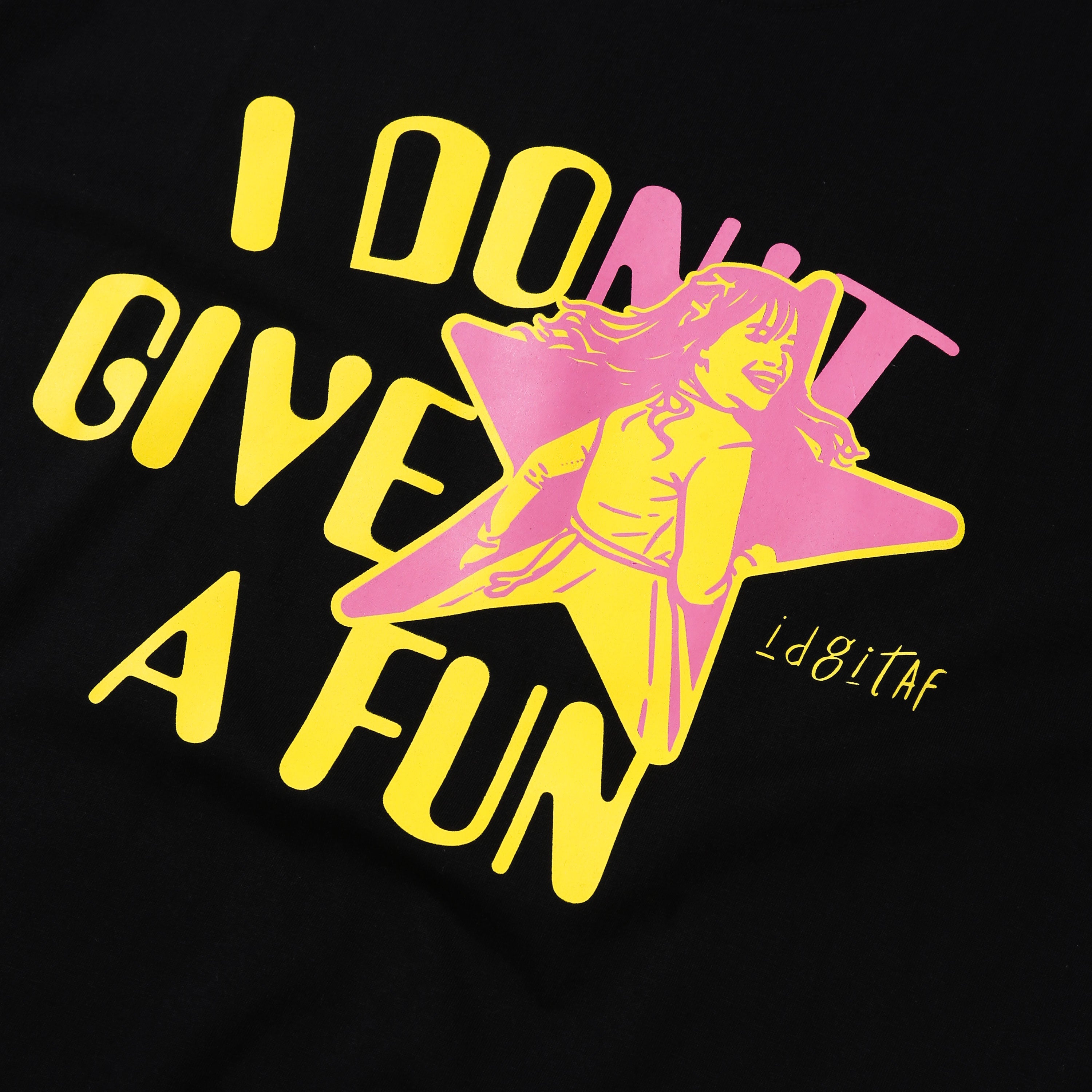 Idgitaf - Fun - T-shirt - Black