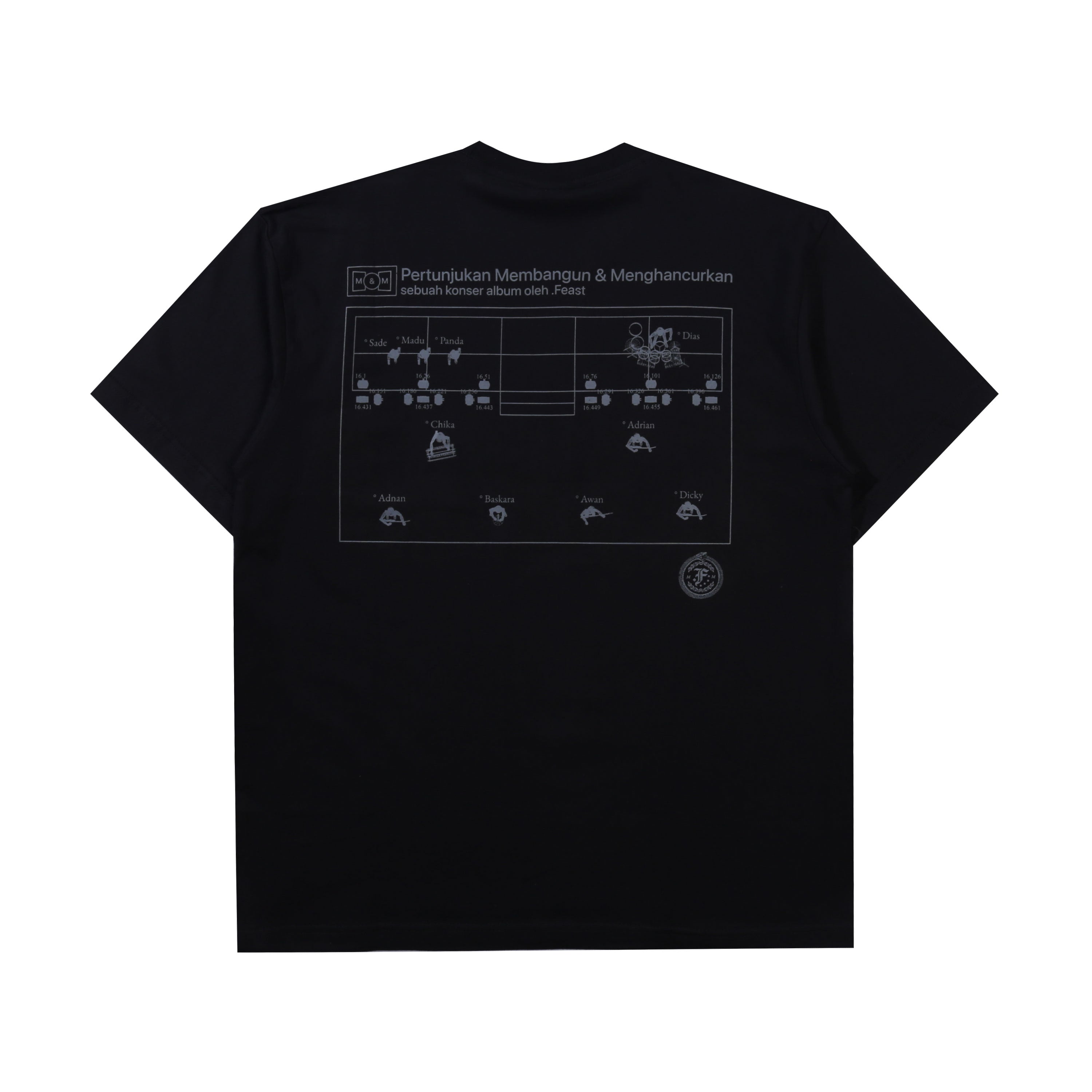 .Feast - Blocking - T-shirt - Black