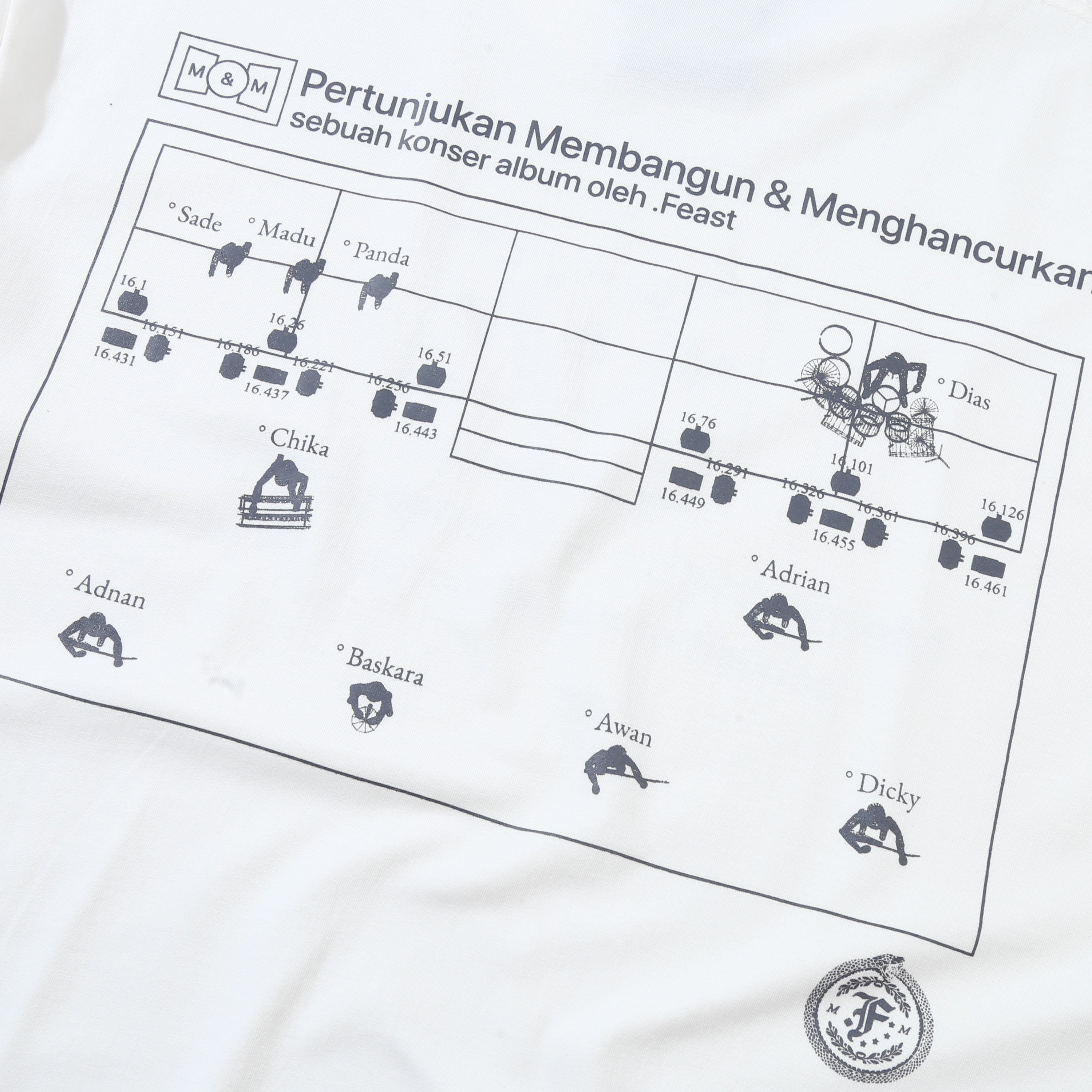 .Feast - Blocking - T-shirt - Broken White