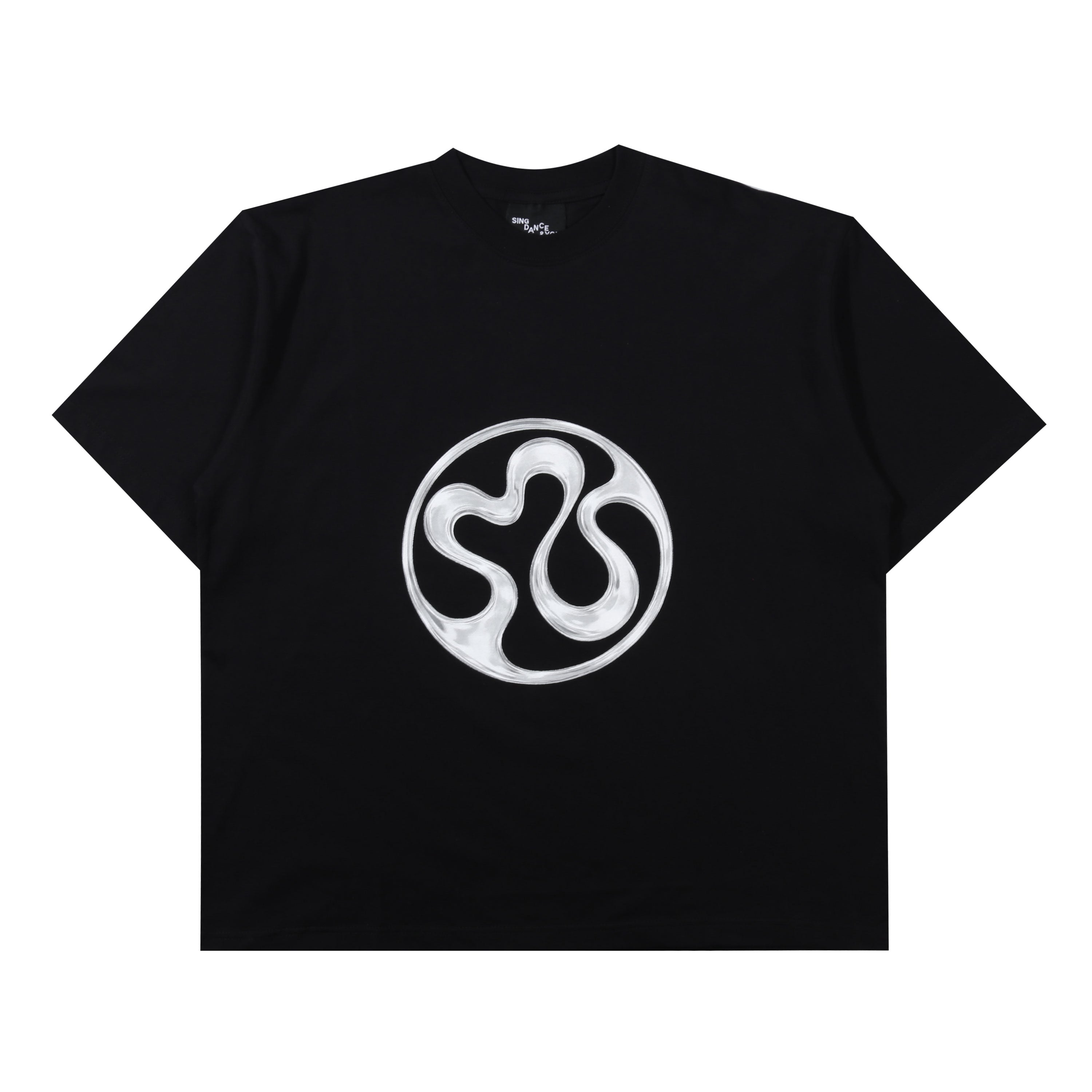 Marbles - Logotype - Boxy T-shirt - Black-1
