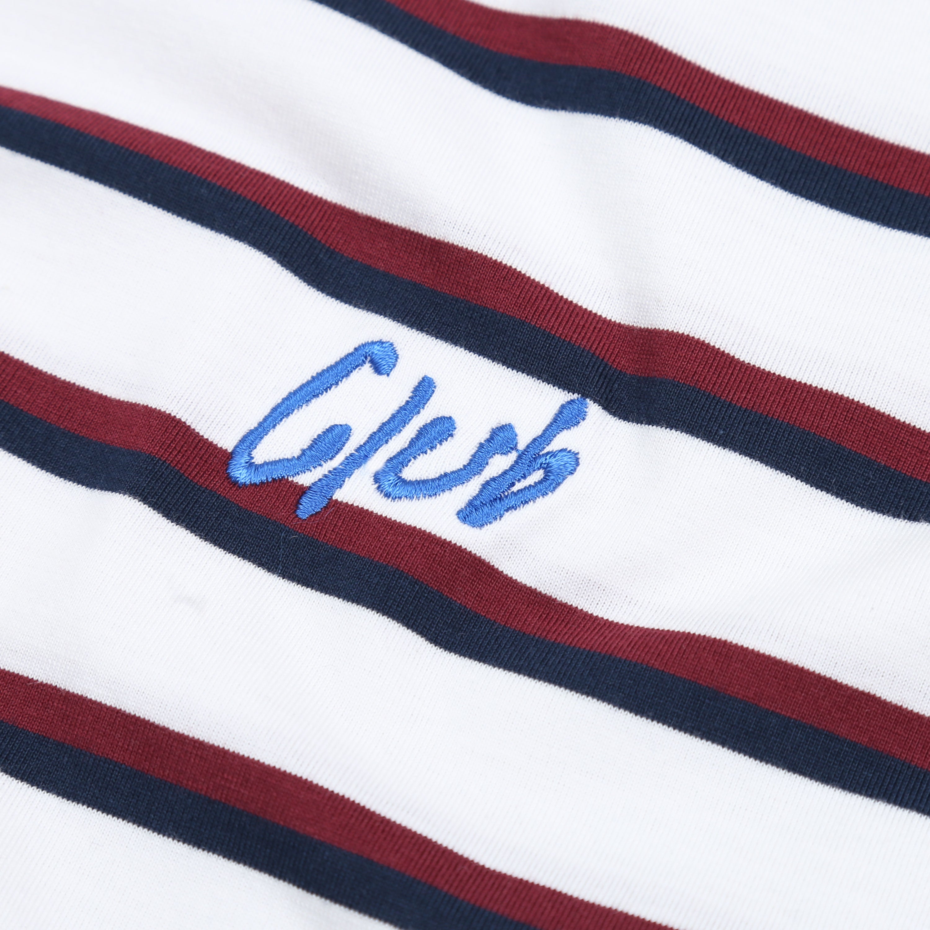 Reality Club - The Club Stripes - T-Shirt - Regular Tee - White-4