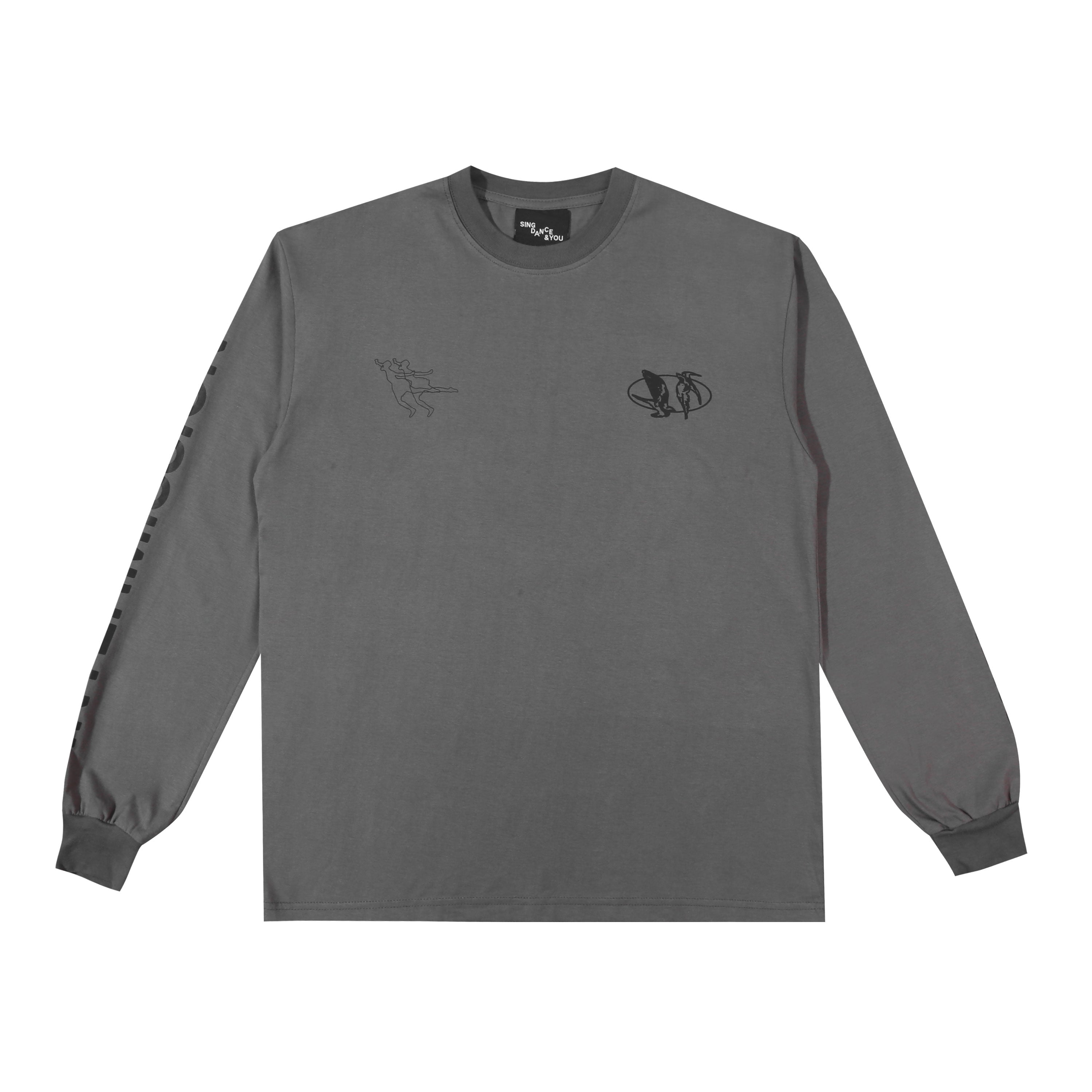 Hindia - Doves Tracklist Longsleeve - T-shirt - Grey