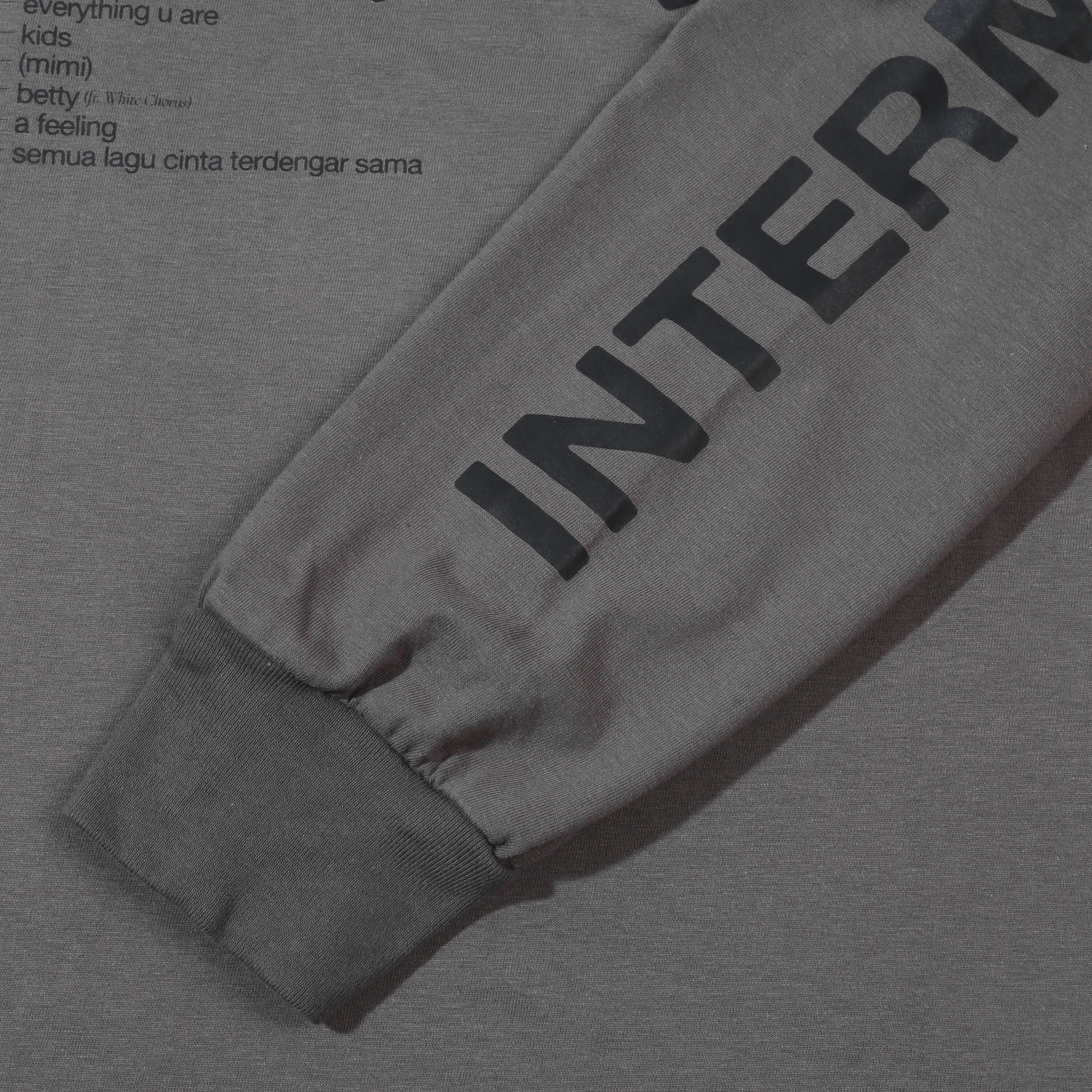 Hindia - Doves Tracklist Longsleeve - T-shirt - Grey