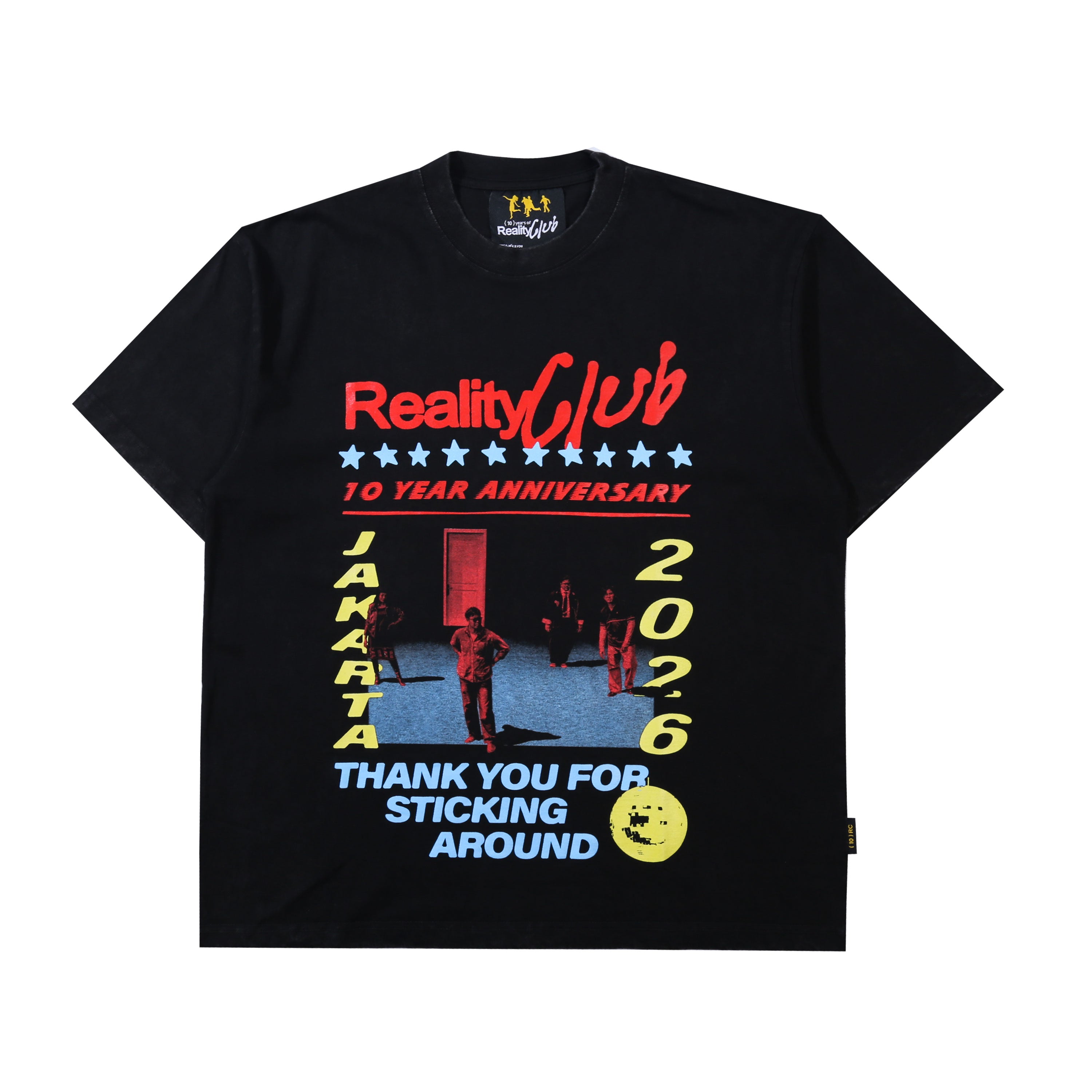 Reality Club - 10 Year Anniversary Washed - T-shirt - Black-1