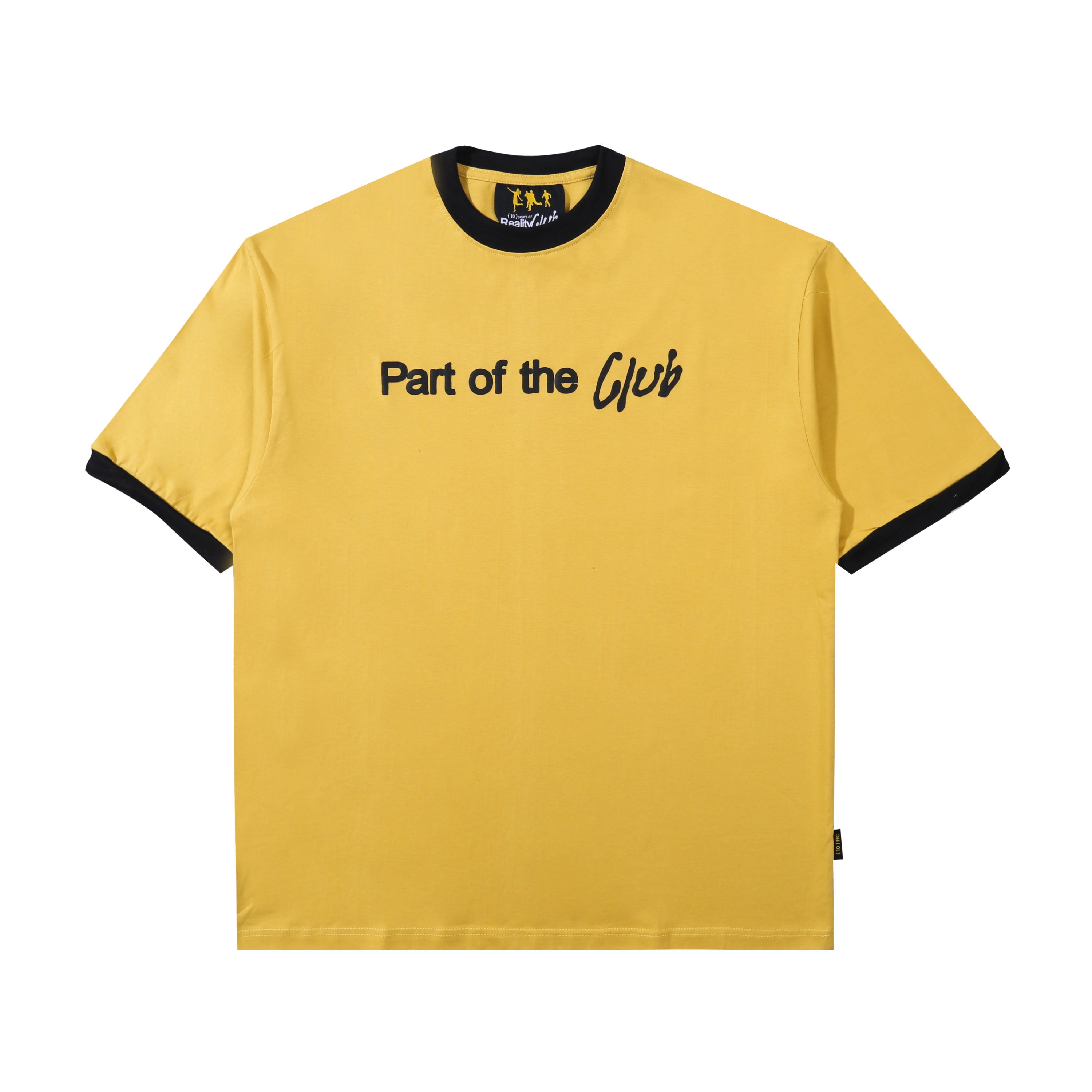 Reality Club - The Club - Ringer T-shirt - Yellow-1
