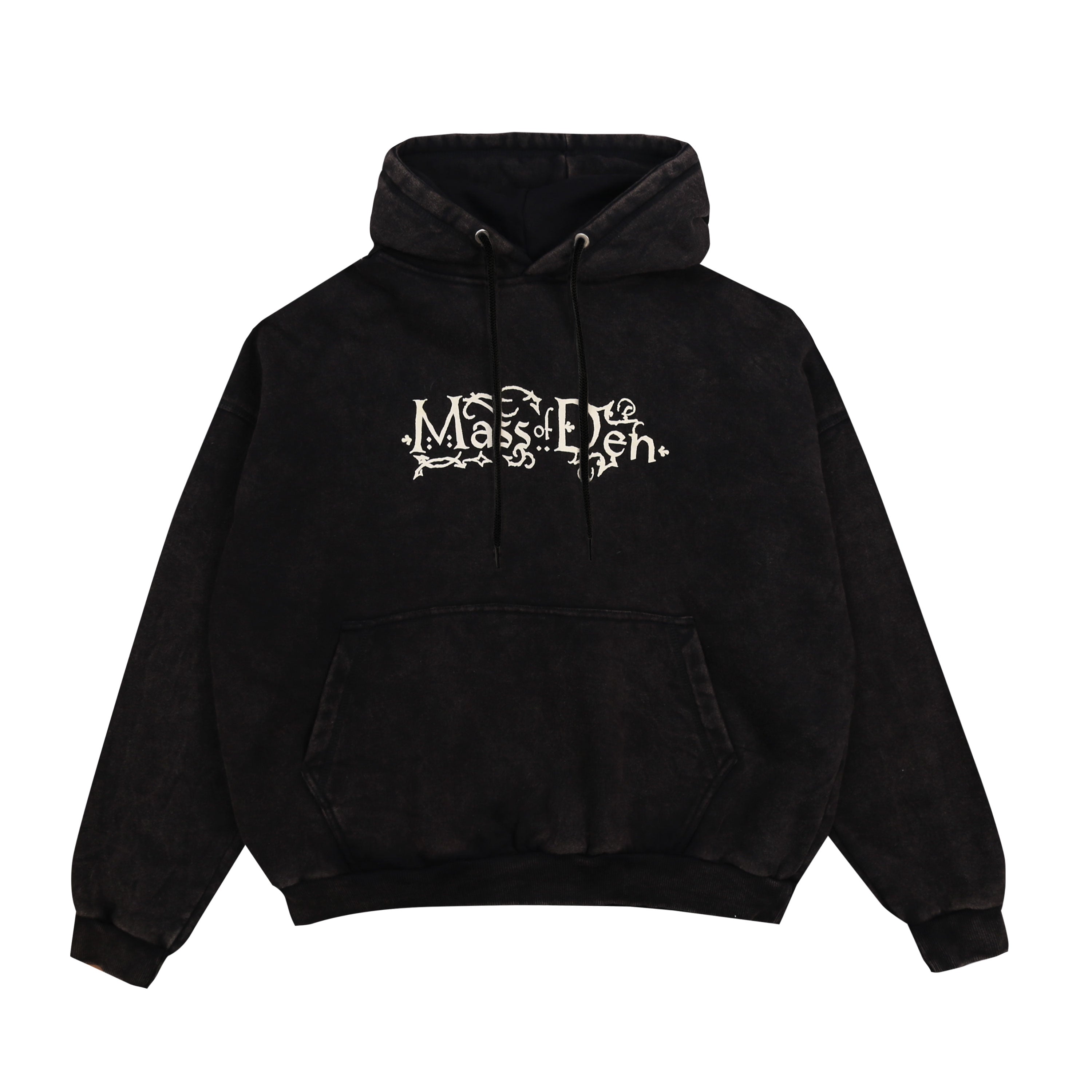 Denisa - Mass of Den - Hoodie - Light Washed - Black-1