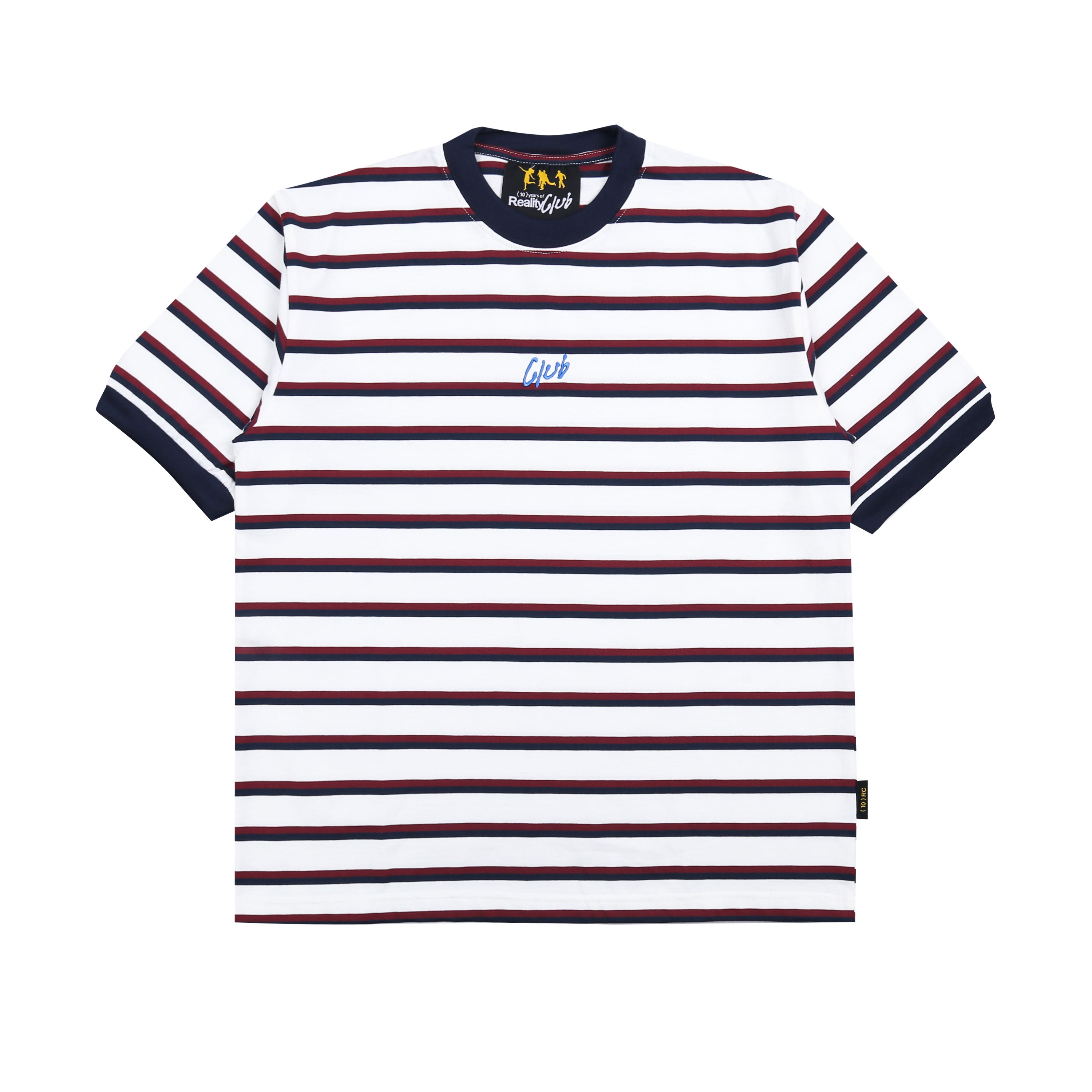 Reality Club - The Club Stripes - T-Shirt - Regular Tee - White-10