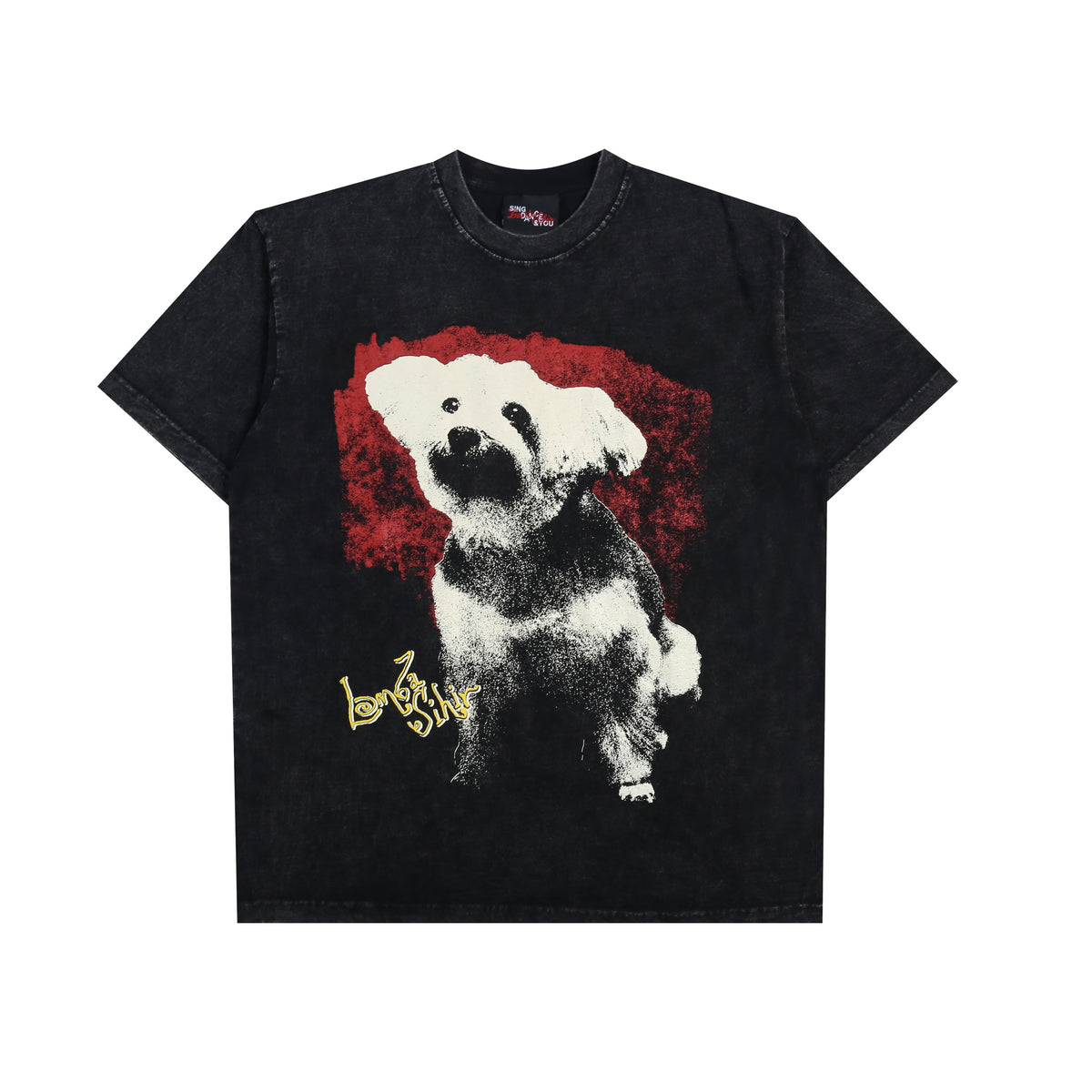 Lomba Sihir - Doggo - T-Shirt - Regular Tee - Stoned Washed - Black-1