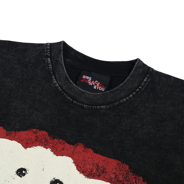 Lomba Sihir - Doggo - T-Shirt - Regular Tee - Stoned Washed - Black-3