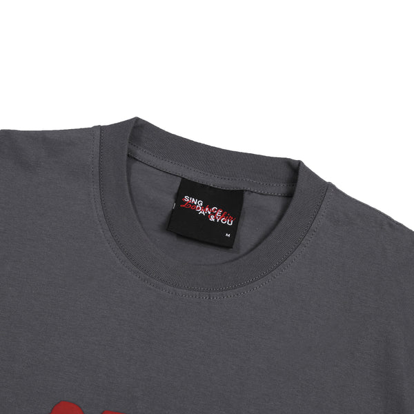 Lomba Sihir - Handwritten - T-Shirt - Regular Tee - Puff Sablon - Grey-3