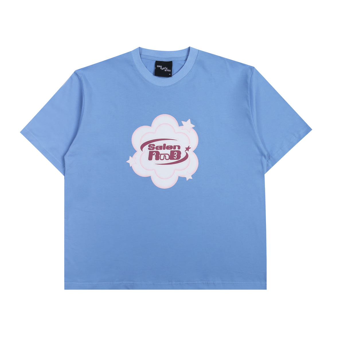 Salon RnB - Bubble Logo Tee - T-Shirt - Boxy Tee - Blue