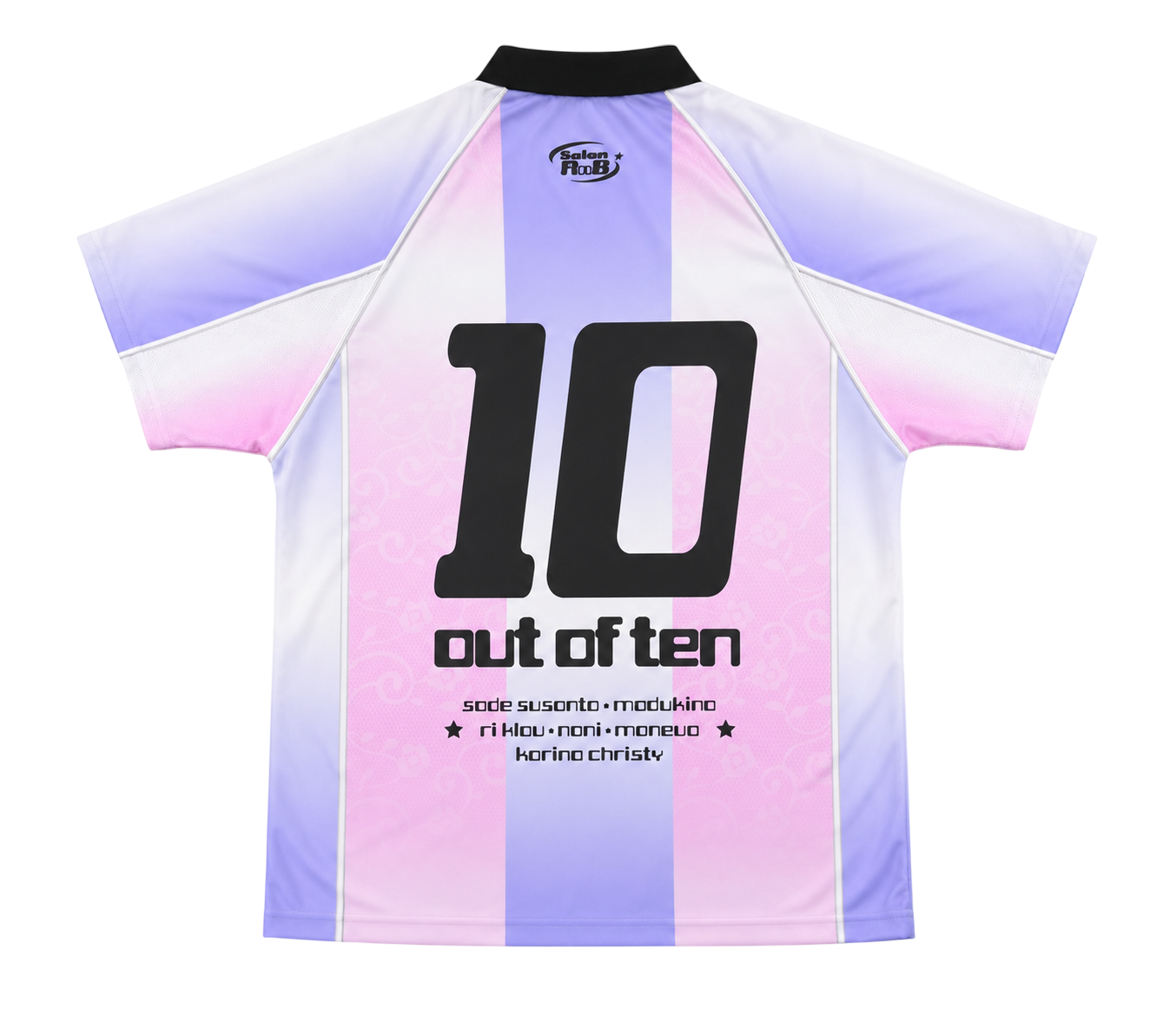 Salon RnB - Out of Ten - Jersey - Regular Tee - Blue & White-2
