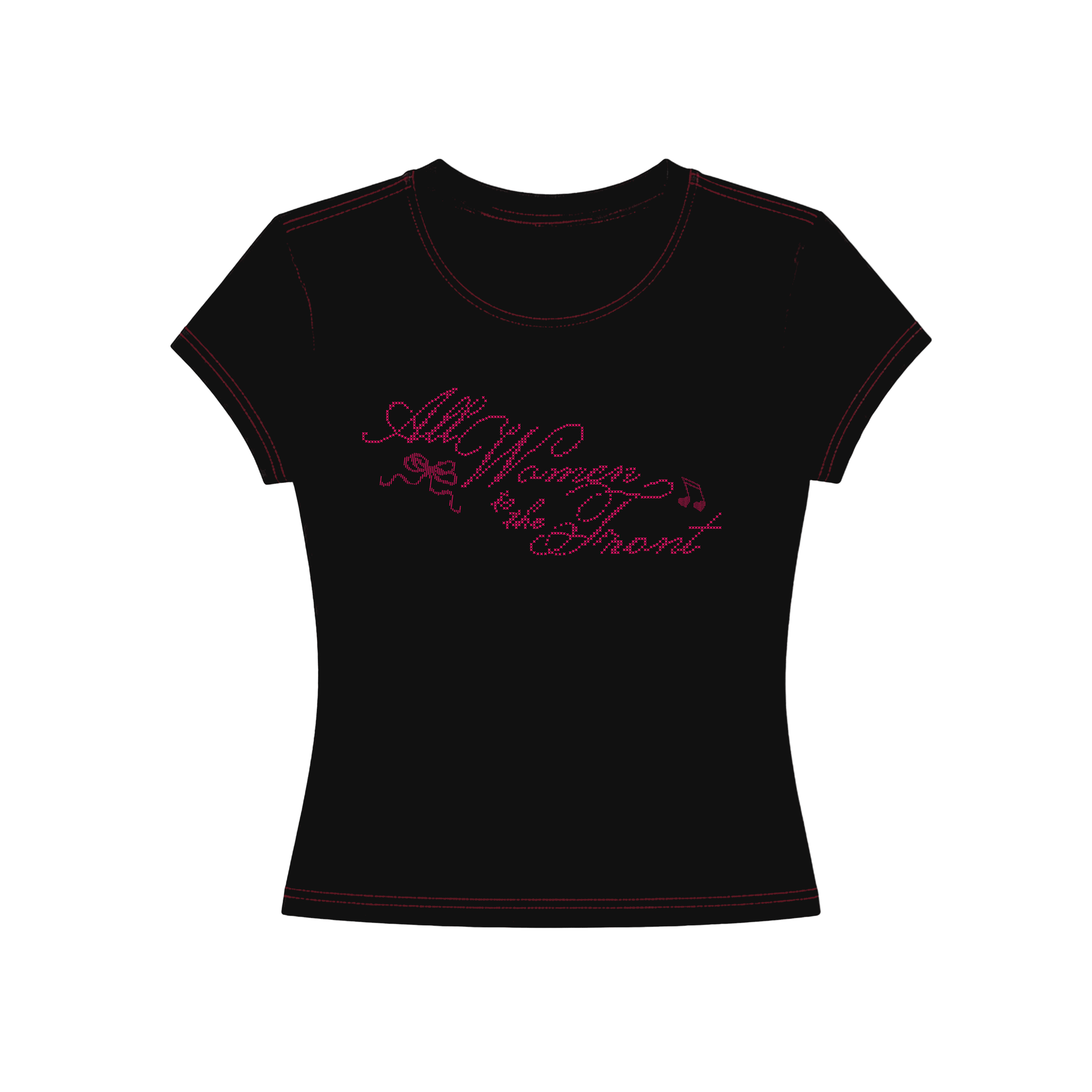 Natasha Udu - Coquette - T-shirt - Mesh Top - Black