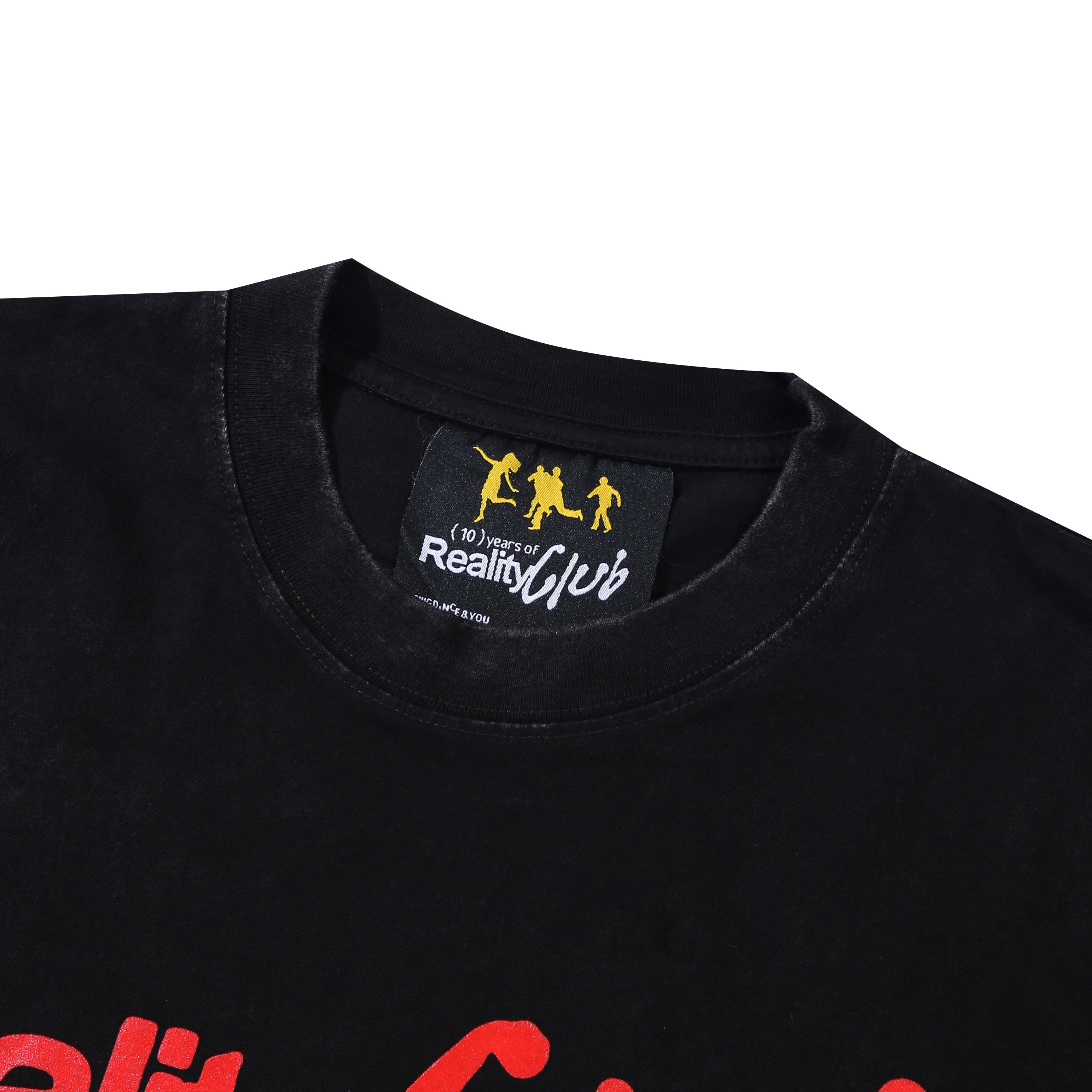 Reality Club - 10 Year Anniversary Washed - T-shirt - Black-3