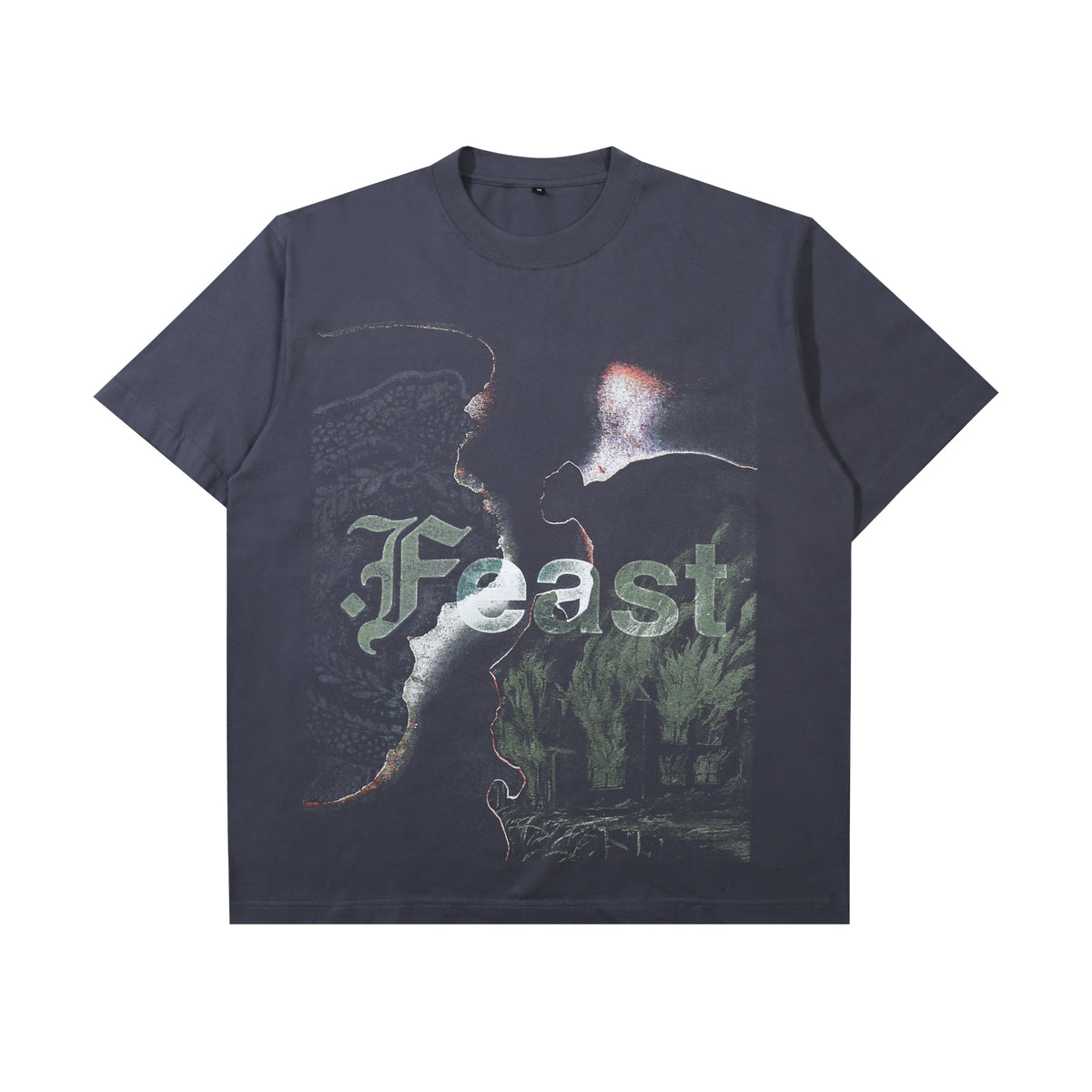 .Feast - Burnt - T-Shirt - Regular - Grey-1