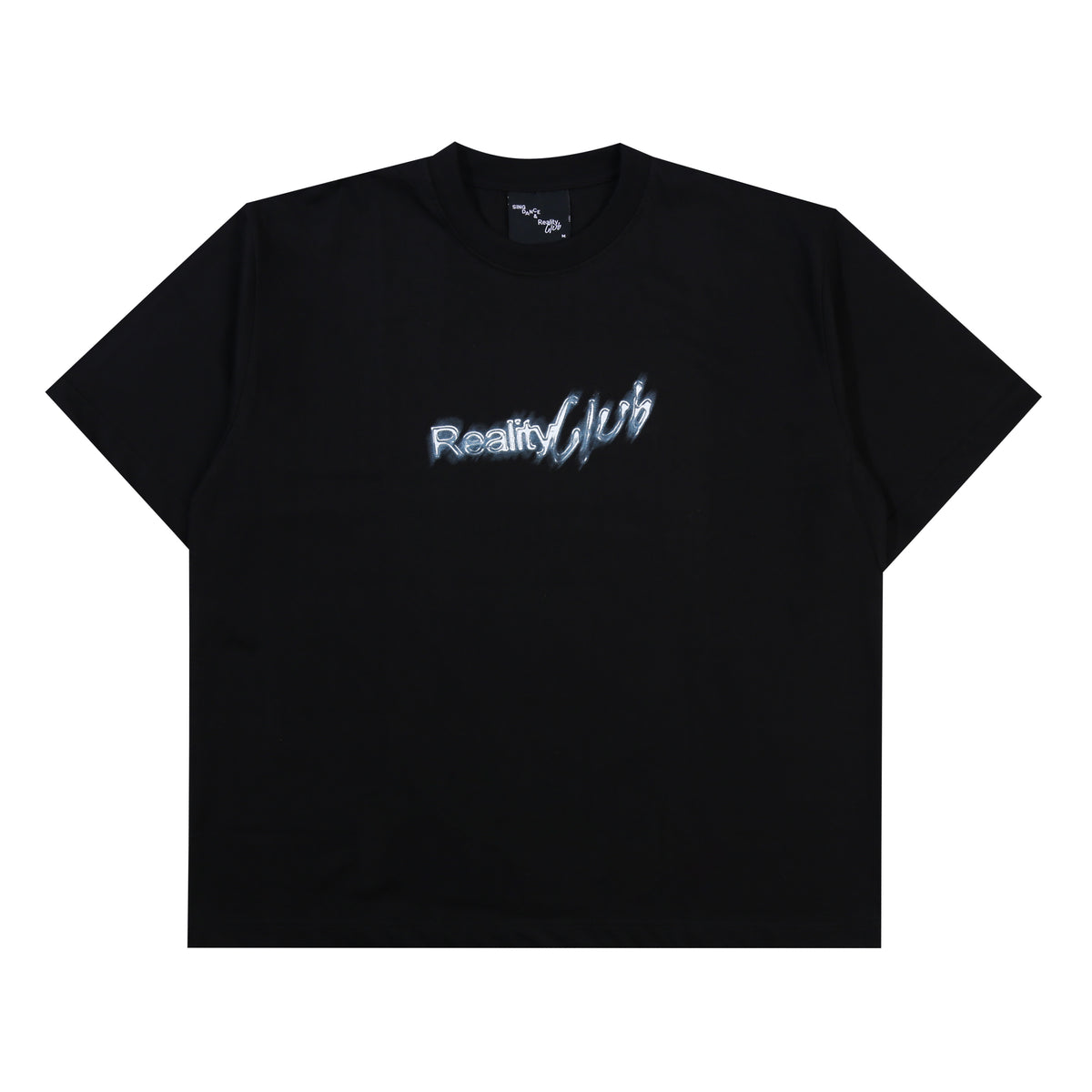 Reality Club - Chrome Logo - T-Shirt - Boxy Tee - Black