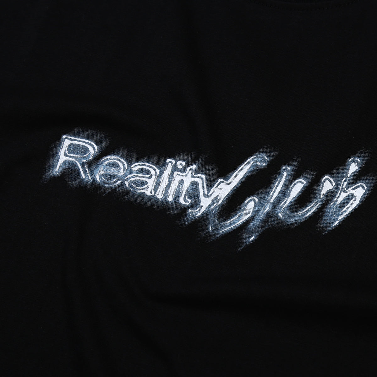 Reality Club - Chrome Logo - T-Shirt - Boxy Tee - Black-4