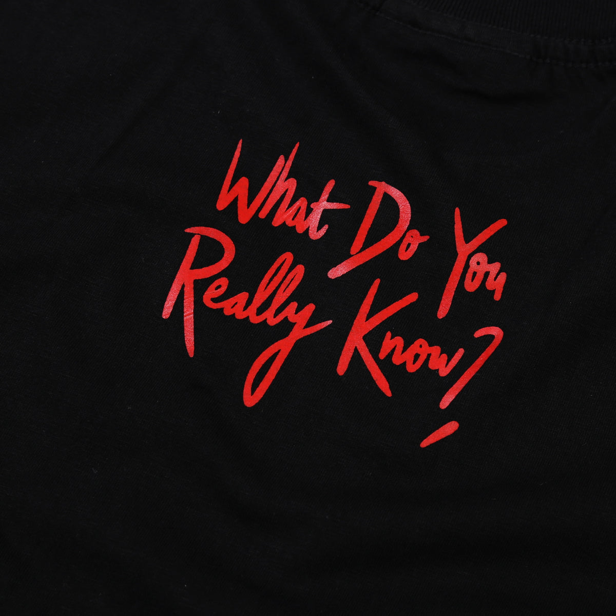 Reality Club - Really Know - T-Shirt - Regular - Black-4