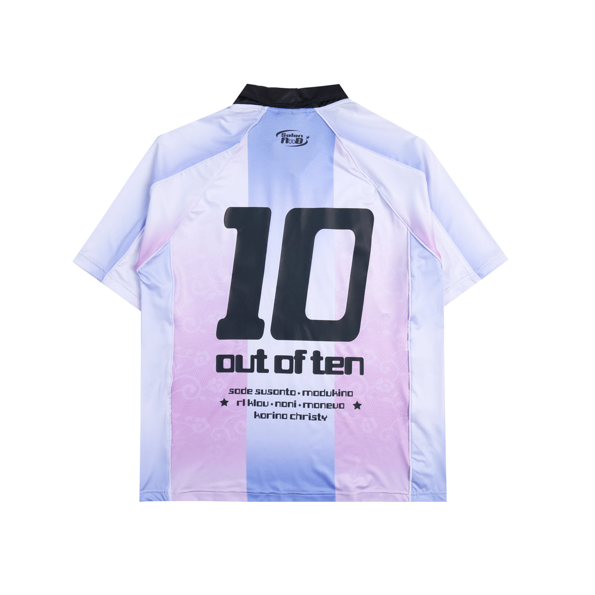 Salon RnB - Out of Ten - Jersey - Regular Tee - Blue & White-2