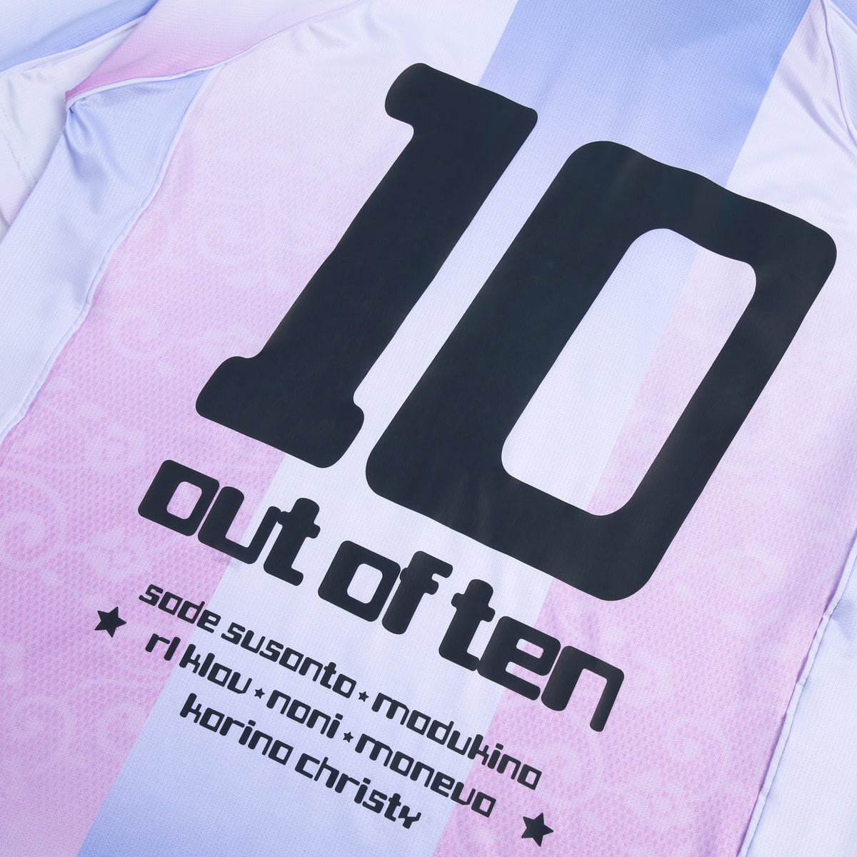Salon RnB - Out of Ten - Jersey - Regular Tee - Blue & White-4