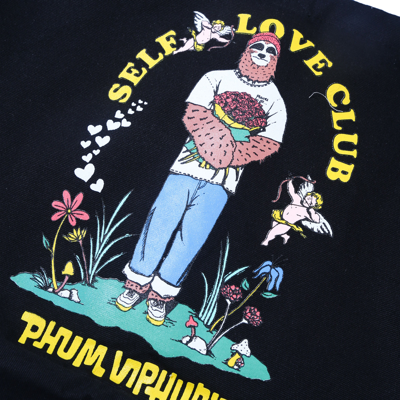 Phum Viphurit - Valentine 2 - Totebag - Black — size chart