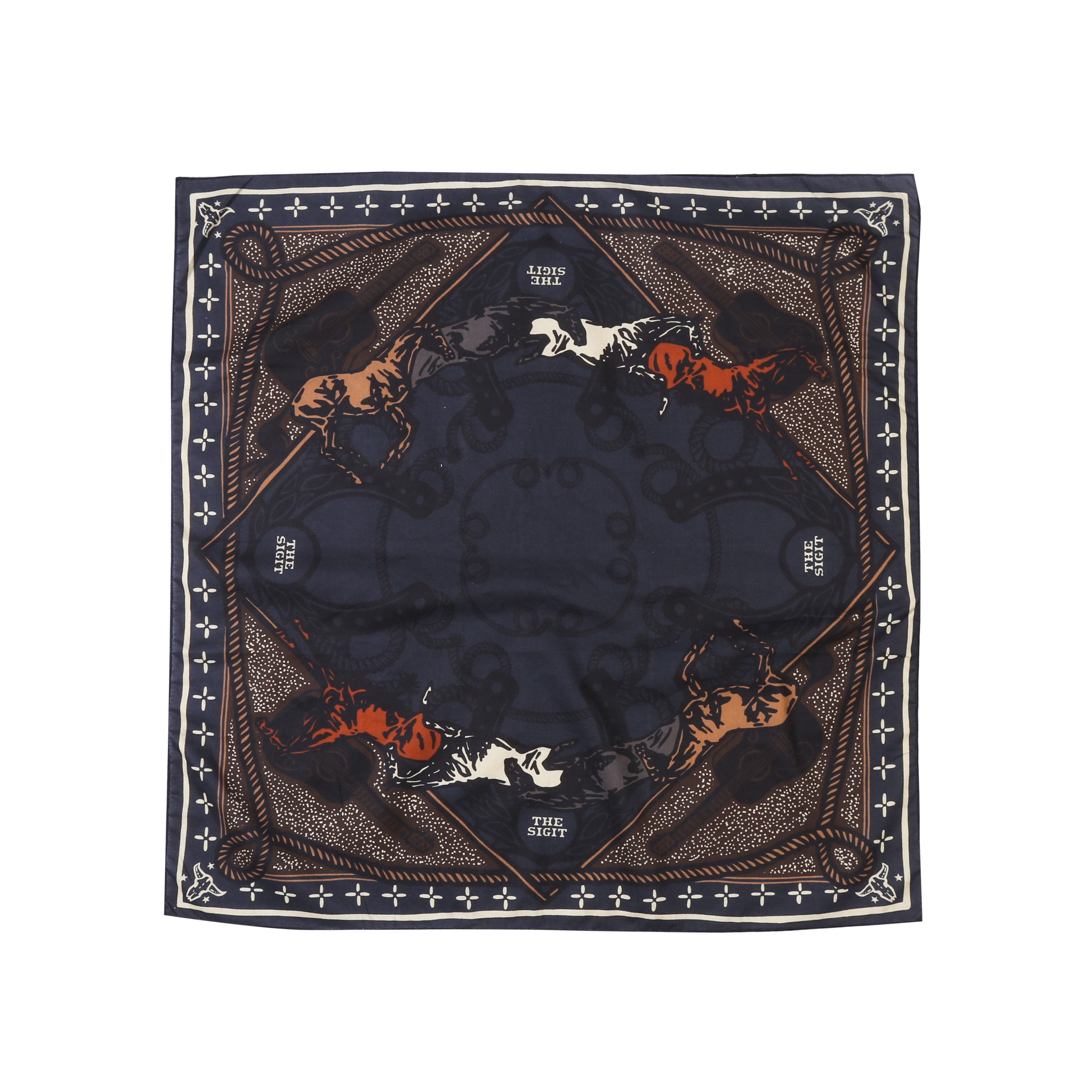 The Sigit - Horse - Scarf - Blue