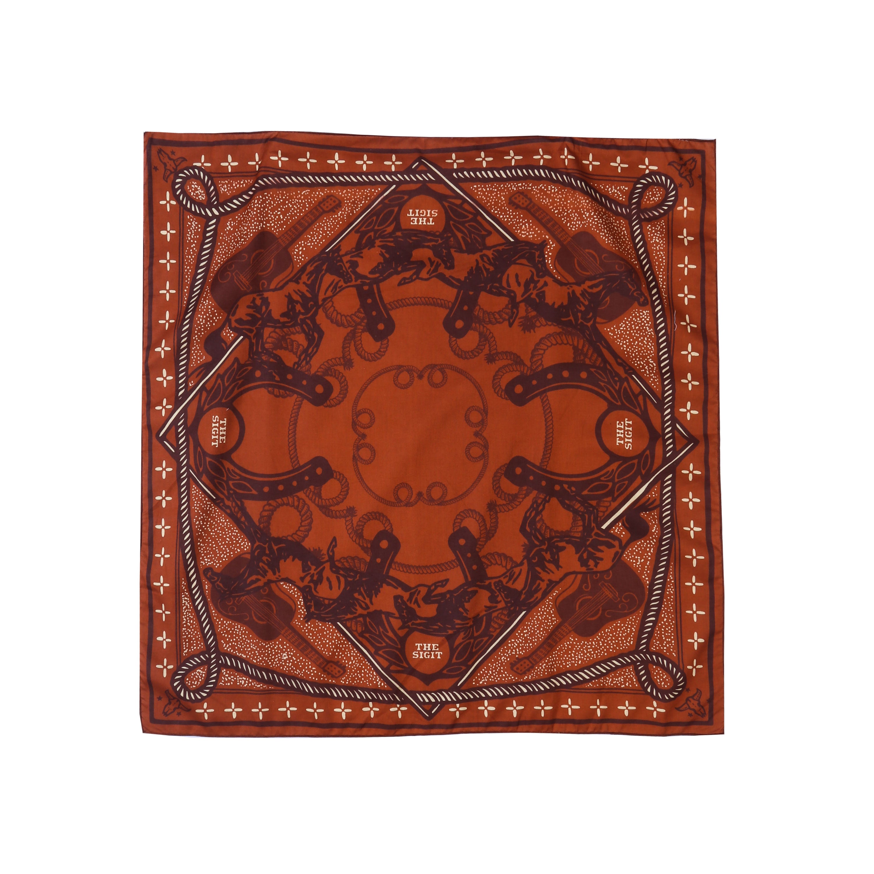 The Sigit - Horse - Scarf - Terracotta