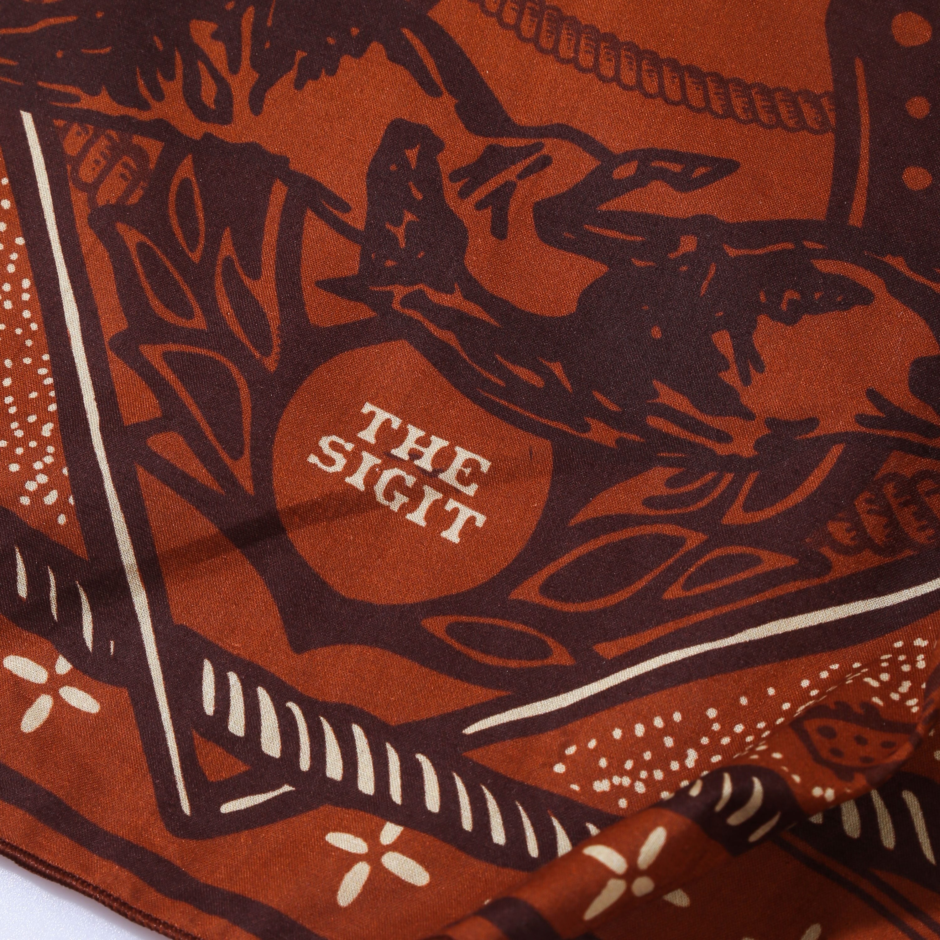 The Sigit - Horse - Scarf - Terracotta