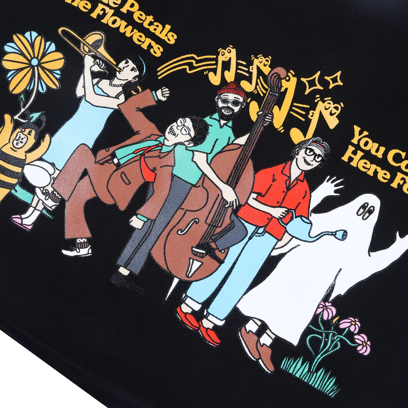 Mocca - Be My Bee - Totebag - Black — size chart