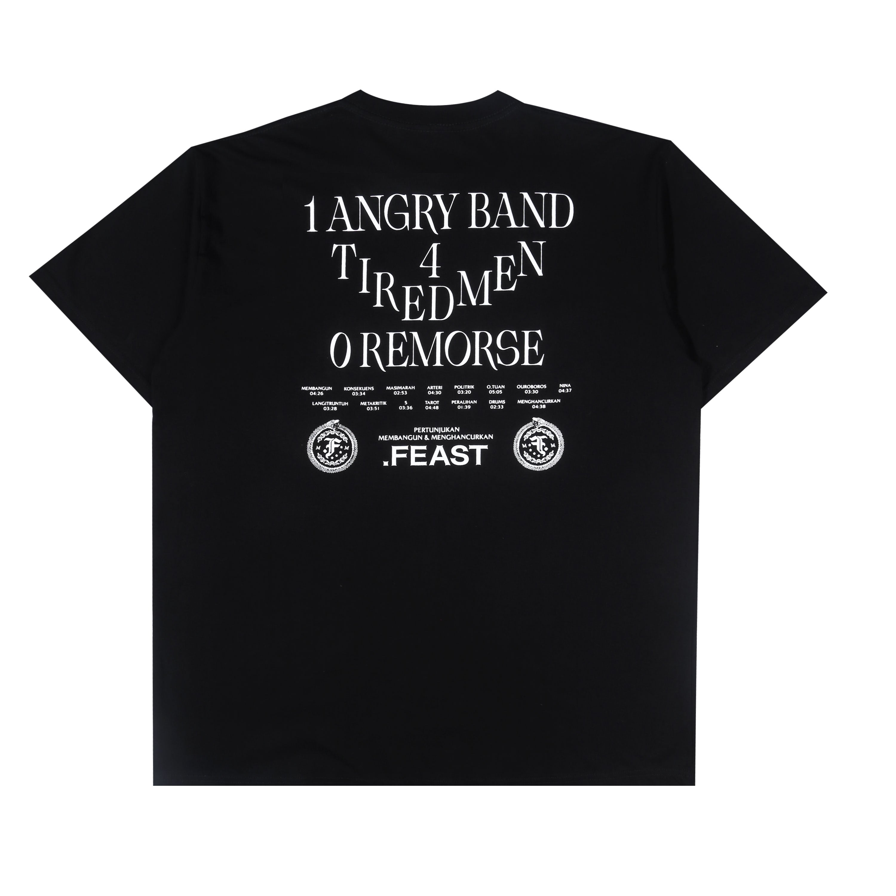 .Feast - Tracklist - T-shirt - Black