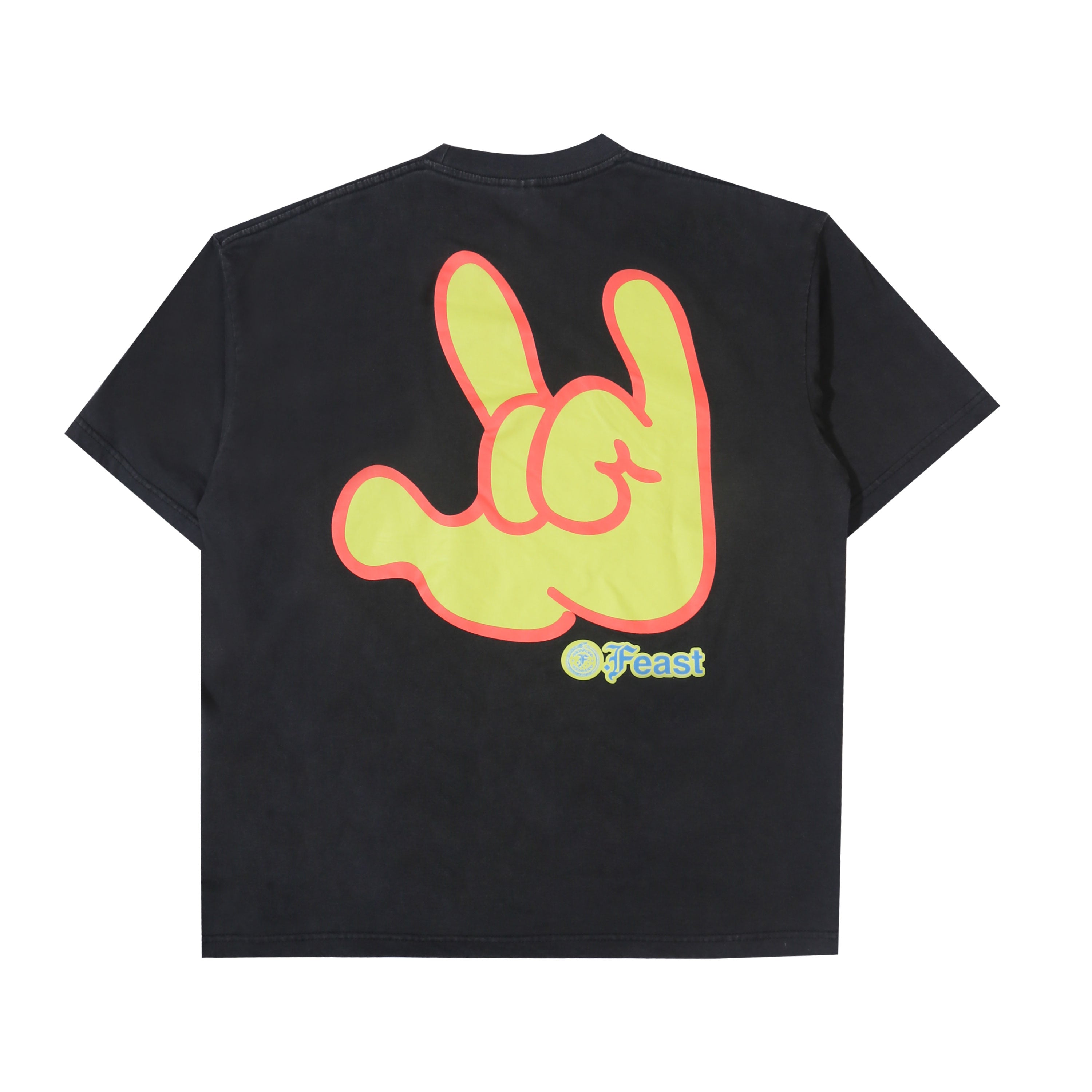 .Feast - Gajah Semut Manusia  Washed - T-shirt - Black