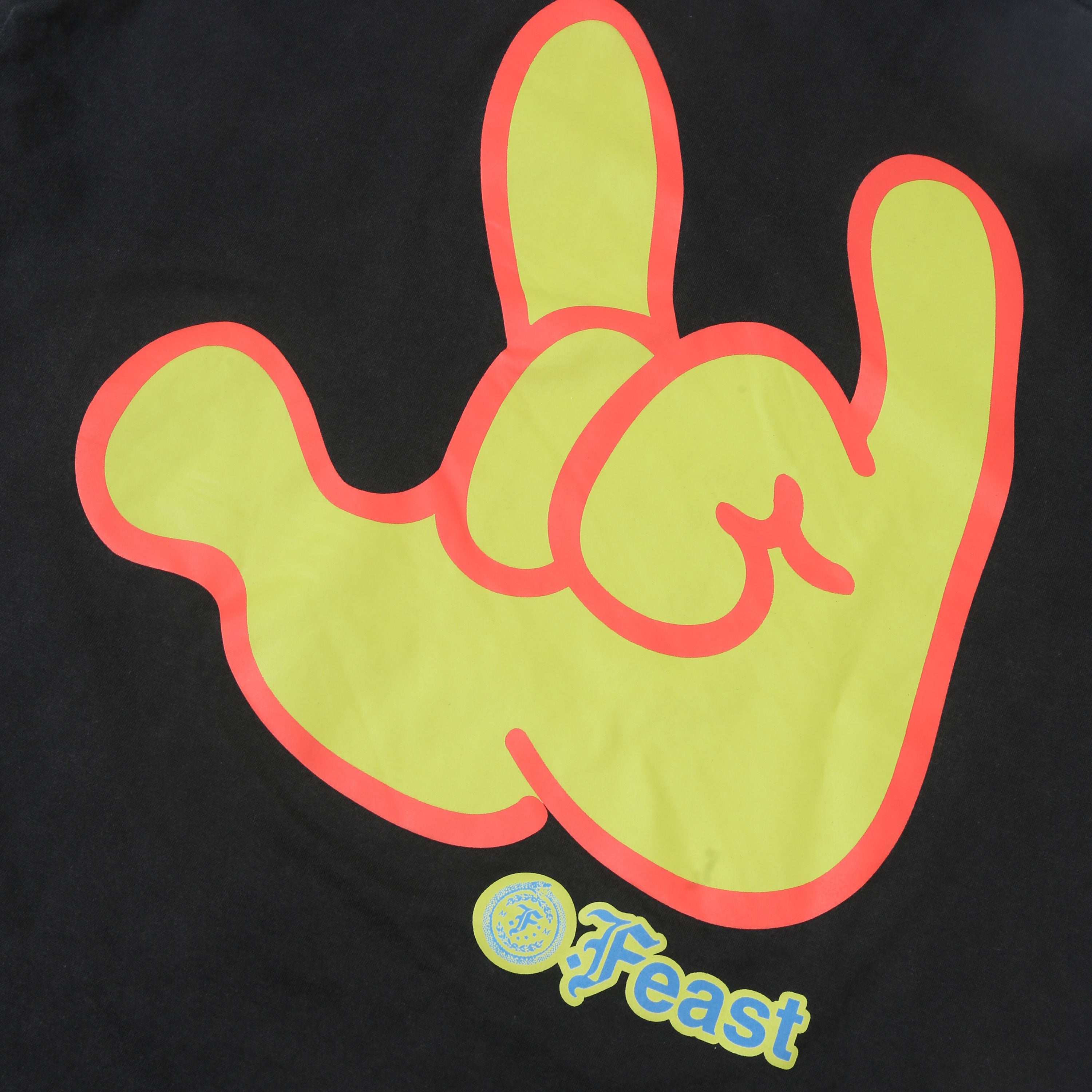 .Feast - Gajah Semut Manusia  Washed - T-shirt - Black