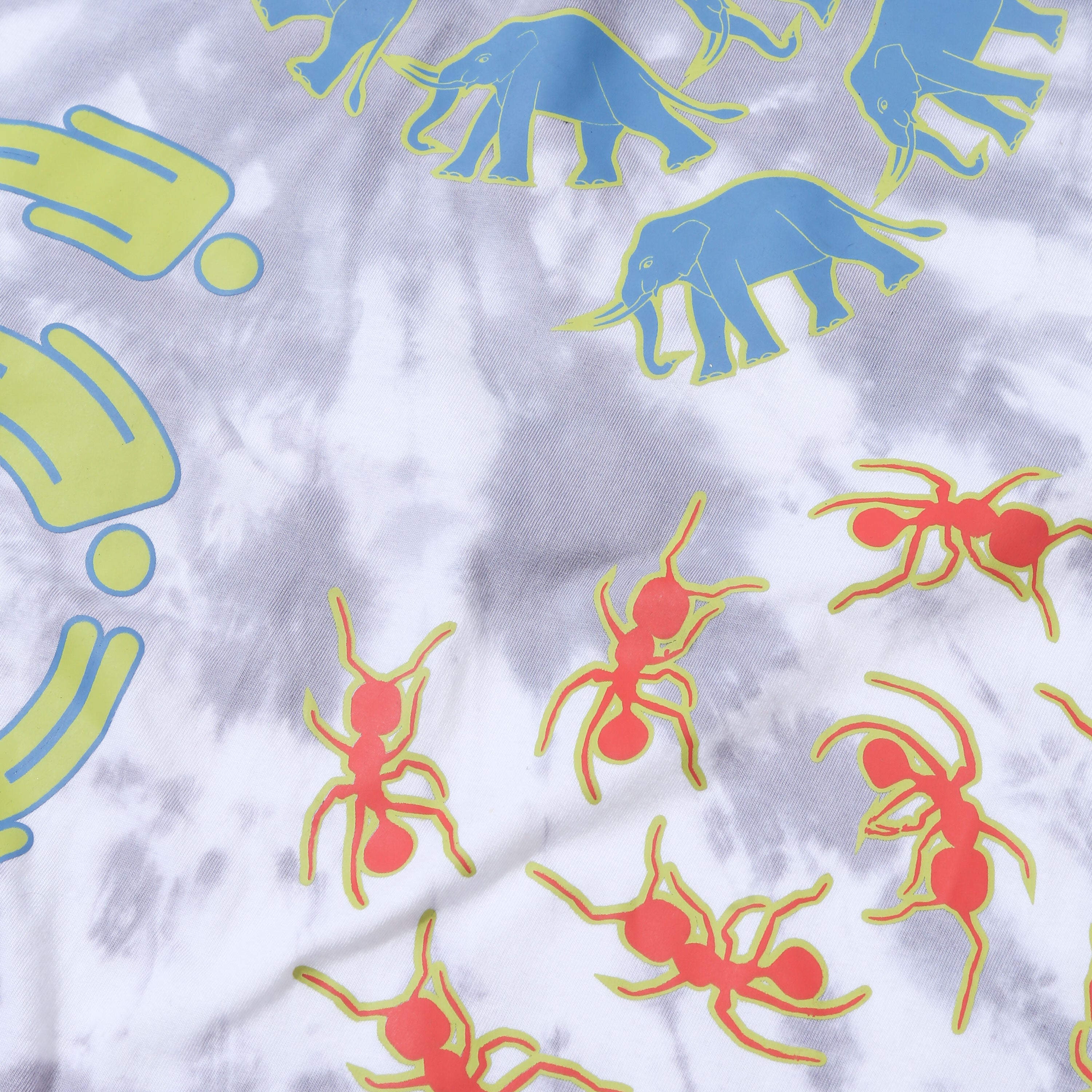 .Feast - Gajah Semut Manusia  Tie Dye - T-shirt - White