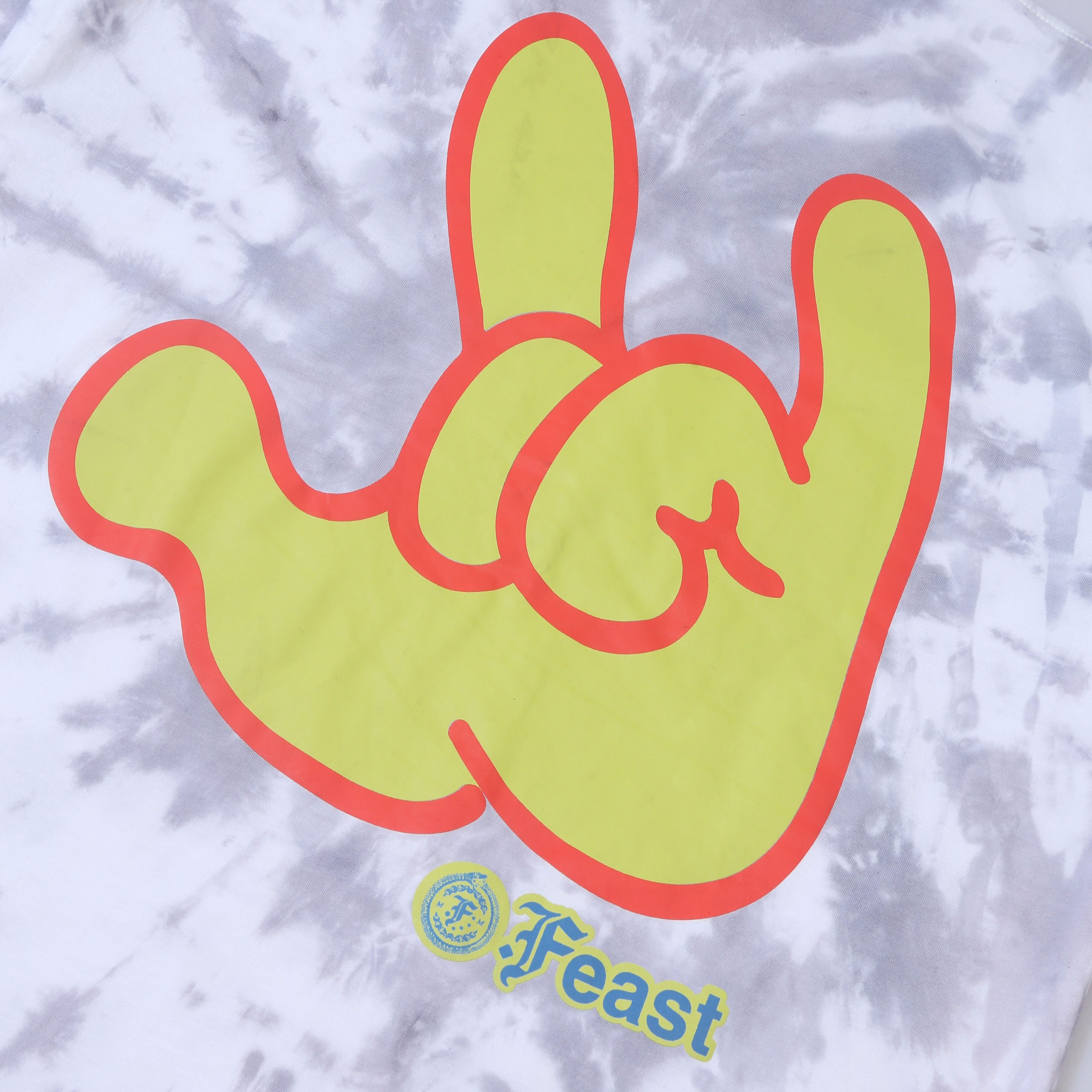 .Feast - Gajah Semut Manusia  Tie Dye - T-shirt - White