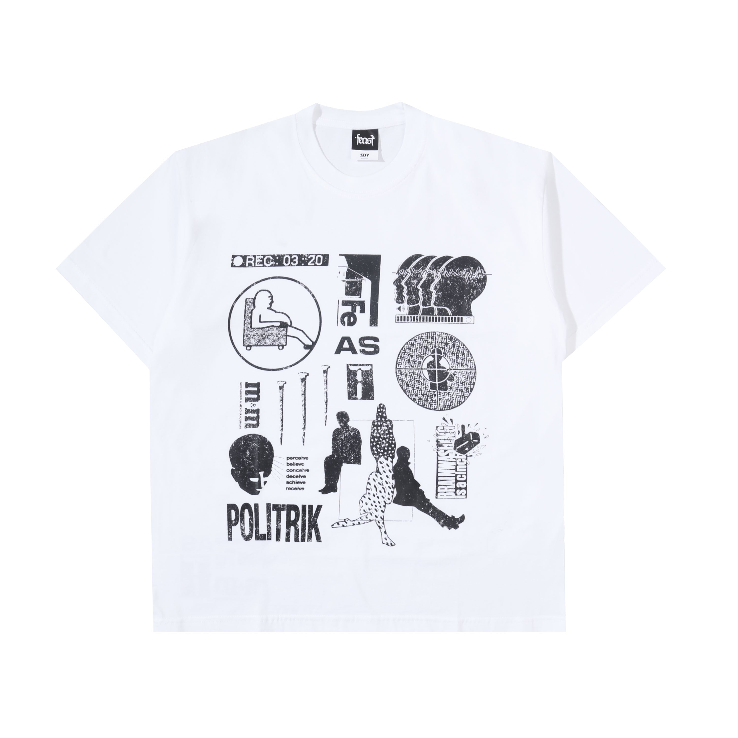 .Feast - Politrik - T-shirt - White