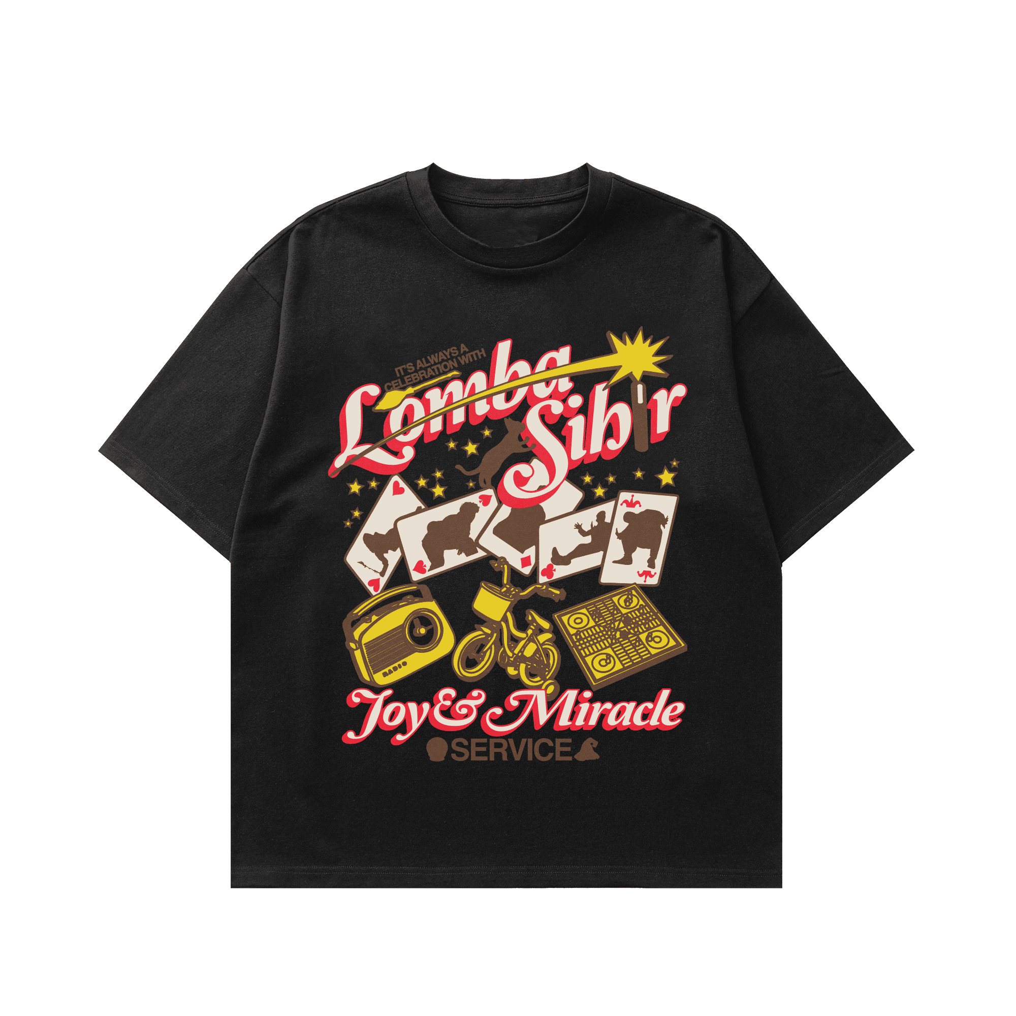 Lomba Sihir - Joy and Miracle Service - T-shirt - Black