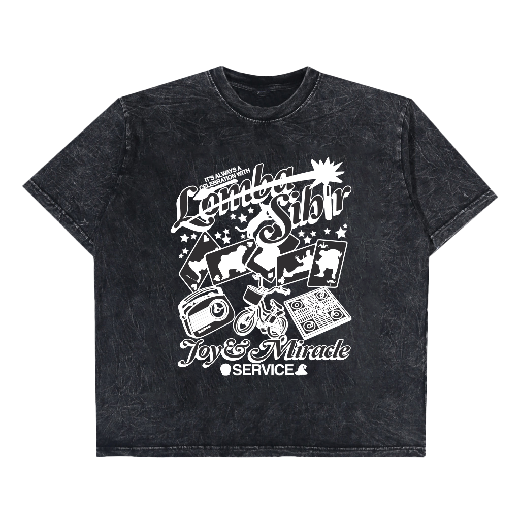 Lomba Sihir - Joy and Miracle Service Washed - T-shirt - Black