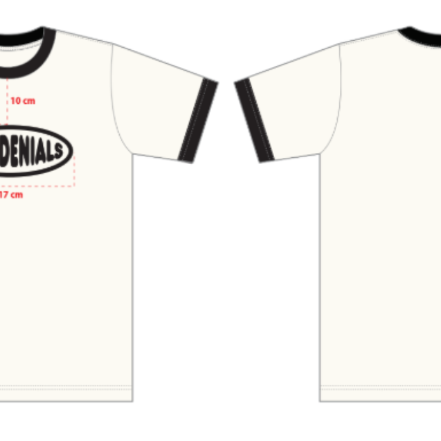 Milledenials - Logotype - Ringer T-shirt - White