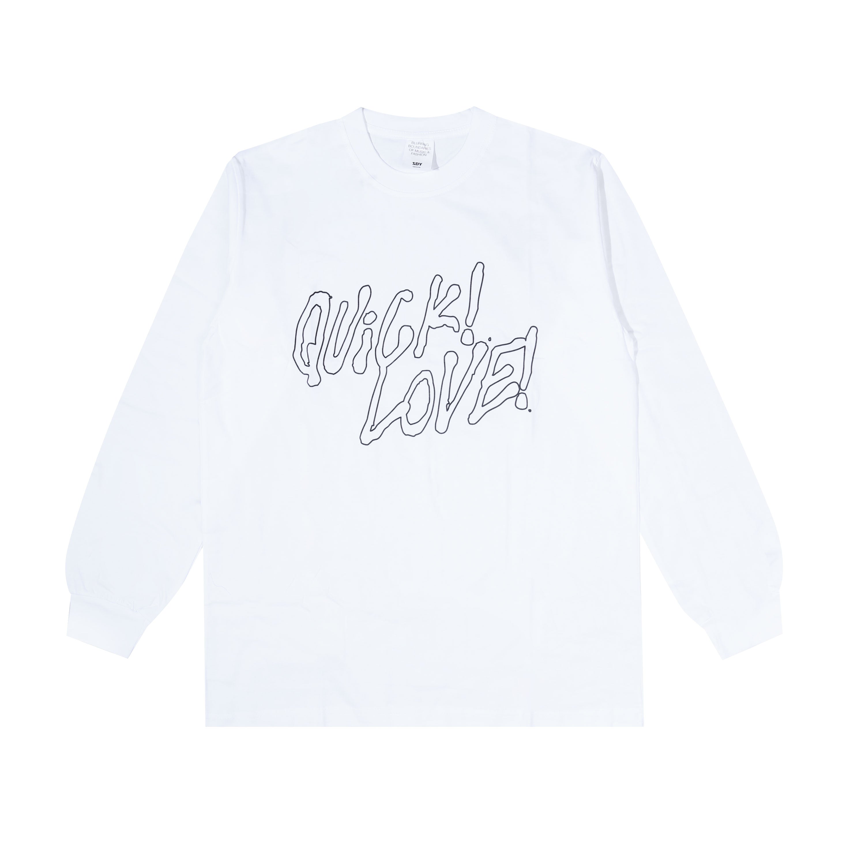 アイドル buddix LOVE YOU LS Tee White reality-club-forbidden-love-