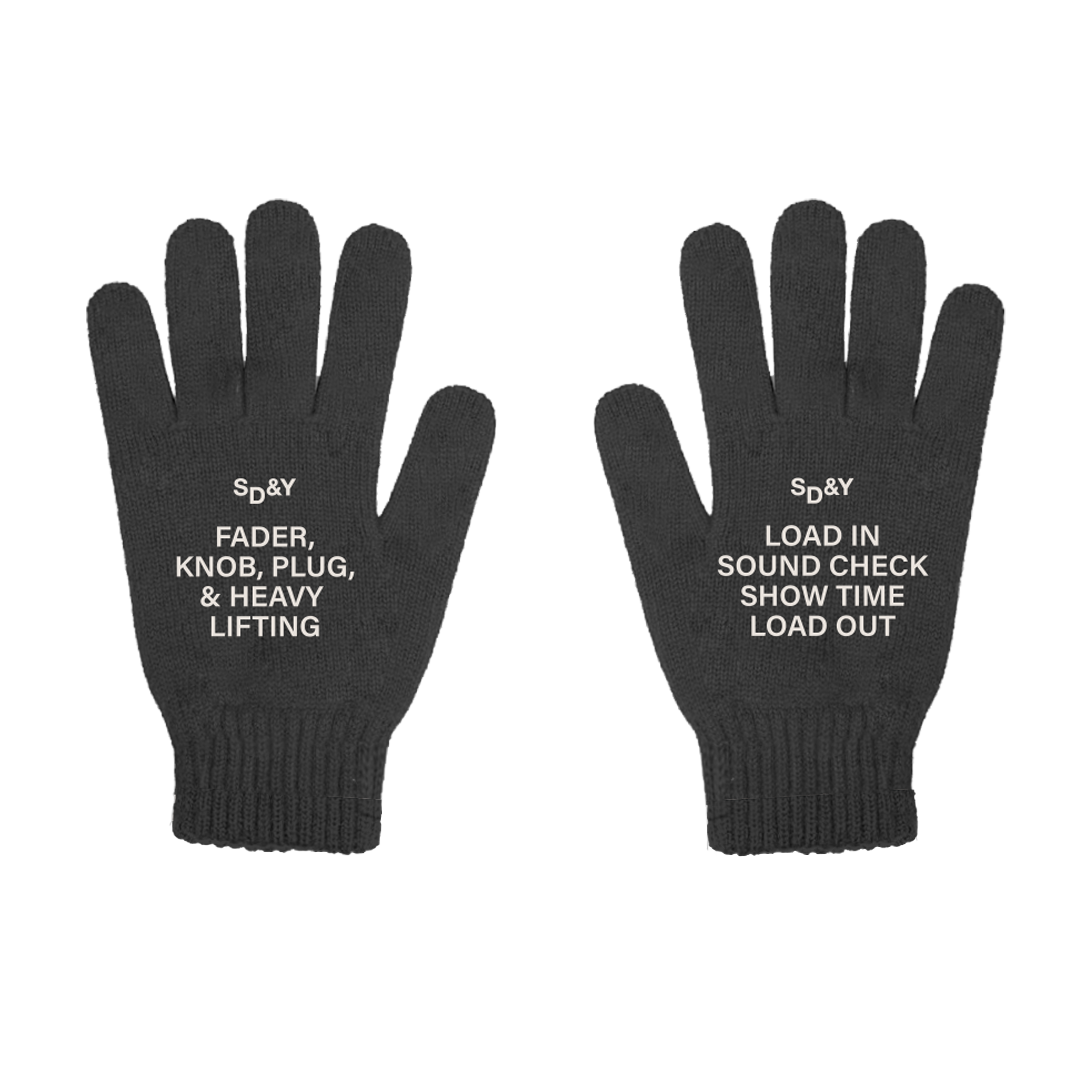 SDY - Music Athletic Dept. - Gloves - Black — size chart